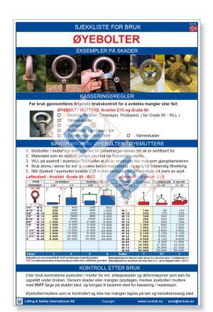 Sjekkliste A3: Øyebolter