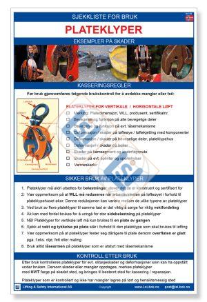 Sjekkliste A3: Plateklyper