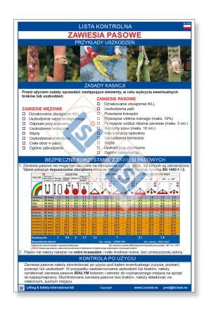 Sjekkliste A3: Fiberstropper - POLSK